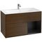 V&B Waschtischunterschrank FINION 996x591x498mm Regalele. bl ma Wln Veneer