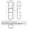 V&B Hochschrank FINION 418x1516x270mm Ans r Regal bl ma bl ma