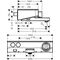 HG Wannentherm SHOWERTABLET SELECT 300 DN 15, Aufputz chrom