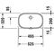 Duravit Einbauwaschtisch D-CODE m ÜL o HLB 495x290mm ohne Hahnloch weiß