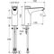 Schell Selbstschluss-WT-Armatur XERIS SC Typ HD-M chrom, mid.