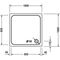 Duravit Quadrat-Duschwanne D-CODE mit Antislip, weiß 1000x1000x85mm