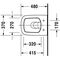 Duravit Wand-WC DURASTYLE COMPACT tief, 370x480mm weiß