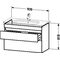 Duravit Waschtischunterbau DURASTYLE 448x930x610mm weiß matt/weiß matt