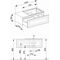 Keuco Waschtischunterbau EDITION 11 1050x350x535mm we sdm