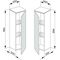 Keuco Mittelschrank EDITION 400 350x894x300mm Ans re trü klar