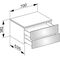 Keuco Sideboard EDITION 400 Hö j 180mm 700x382x535mm we hgl/ant klar