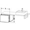 Duravit Konsolenunterschrank L-CUBE 400x320x547mm cappuccino hochglanz