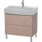 Duravit Waschtischunterbau L-CUBE 582x784x459mm schwarz hochglanz