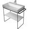 Duravit Metallkonsole DURASQUARE bodenst höhenv. +50mm f WT 235380 chr