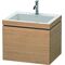 Duravit Waschtischunterbau L-CUBE m WT Vero Air 500x600x480mm 1 HL eur. Ei