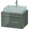 Duravit Konsolenunterschrank X-LARGE 440x700x548mm flannel grey hochglanz