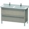 Duravit Waschtischunterbau X-LARGE 1200x470x668mm eiche kaschmir