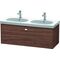 Duravit Waschtischunterbau BRIOSO Gri chrom 452x1170x469mm nussbaum dunkel