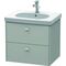 Duravit Waschtischunterbau BRIOSO Gri Frontfarbe 563x620x469mm betongr ma