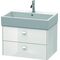 Duravit Waschtischunterbau BRIOSO Griffe Frontfarbe 442x684x459mm we hgl