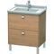 Duravit WT-Unterbau BRIOSO COMPACT Griffe chr 693x670x469mm europ. eiche