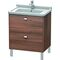 Duravit WT-Unterbau BRIOSO COMPACT Griffe chr 693x670x469mm nussbaum natur