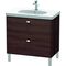 Duravit Waschtischunterbau BRIOSO Griffe chr 693x820x469mm kastanie dunkel