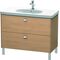 Duravit Waschtischunterbau BRIOSO Griffe chr 693x1020x469mm europ. eiche