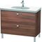 Duravit Waschtischunterbau BRIOSO Griffe chr 693x1020x469mm nussbaum natur