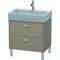 Duravit Waschtischunterbau BRIOSO Griffe chrom 570x684x459mm leinen