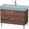Duravit Waschtischunterbau BRIOSO Griffe chr 570x984x459mm nussbaum natur