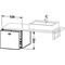 Duravit Konsolenunterschrank BRIOSO Gri Frontfarbe 442x520x550mm lichtbl ma