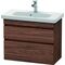 Duravit Waschtischunterbau DURASTYLE 730x350mm nussbaum dunkel