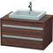Duravit Waschtischunterbau KETHO 550x800x496mm nussbaum dunkel