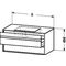 Duravit Waschtischunterbau KETHO 550x800x496mm betongrau matt