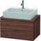 Duravit Konsolenunterschrank L-CUBE 400x720x477mm nussbaum dunkel