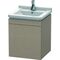 Duravit Waschtischunterbau L-CUBE 447x460x558mm Anschlag rechts leinen