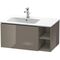 Duravit Waschtischunterbau L-CUBE 400x820x481mm Be li fla grey hochglanz