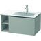 Duravit Waschtischunterbau L-CUBE 400x820x481mm Be rechts betongrau matt