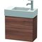 Duravit Waschtischunterbau L-CUBE 400x480x240mm Ans rechts nussbaum natur