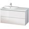 Duravit Waschtischunterbau L-CUBE 1020x481x555mm lichtblau matt