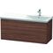 Duravit Waschtischunterbau L-CUBE 1220x481x555mm nussbaum dunkel