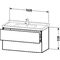 Duravit Waschtischunterbau L-CUBE 469x1020x558mm lichtblau matt