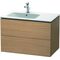 Duravit Waschtischunterbau L-CUBE 550x820x481mm Be links europäische eiche