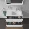 Duravit Waschtischunterbau L-CUBE 550x820x481mm, Becken rechts weiß matt