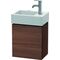 Duravit Waschtischunterbau L-CUBE 400x364x241mm Ans links nussbaum natur