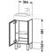 Duravit Waschtischunterbau L-CUBE 582x364x241mm Ans links weiß hochglanz