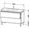 Duravit Waschtischunterbau L-CUBE m WT Vero Air 698x1200x480mm o HL li-bl