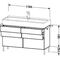 Duravit Waschtischunterbau VERO AIR 581x1184x431mm lichtblau matt