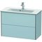 Duravit WT-Unterbau XSQUARE COMPACT 560x810x388mm lichtblau seidenmatt