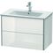 Duravit Waschtischunterbau XSQUARE 560x810x478mm weiß hochglanz