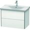 Duravit Waschtischunterbau XSQUARE 565x810x473mm weiß matt