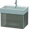 Duravit Waschtischunterbau XSQUARE 397x684x460mm flannel grey hochglanz