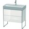 Duravit Waschtischunterbau XSQUARE 731x784x460mm weiß hochglanz